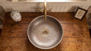Brass Sink Hand Hammered Bathroom Vessel Sink, Moroccan Farmhouse Drop In Basin, Luxury Solid Brass Powder Room Remodel ArtizanaMarket Nachit Azzelarab