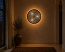 Moroccan Brass Wall Lamp | Handmade Round Wall Sconce | Islamic Pattern Lighting Mohammed